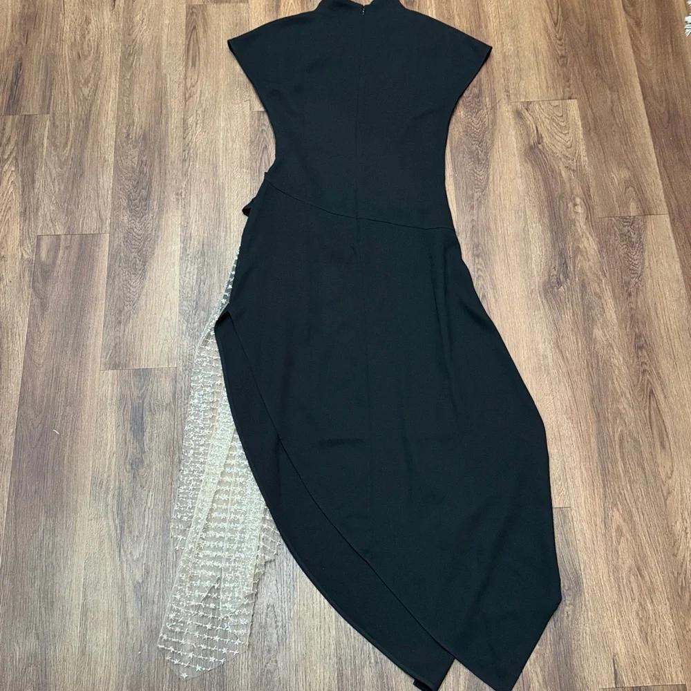 STAUD Effie Dress In Black Stardust - Picture 8 of 8